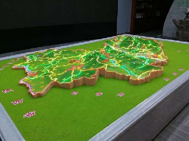 中国地形地貌沙盘模型
